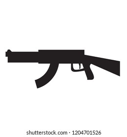 Isolated machine gun icon. Vector illustration design