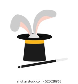 isolated magician hat icon vector illustration graphic design