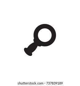 Isolated Magnifier Icon Symbol On Clean Background. Vector Search Element In Trendy Style.