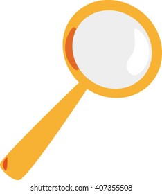 isolated magnifier, vector illustration