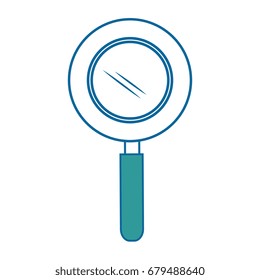 isolated magnifying glass