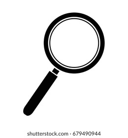 isolated magnifying glass