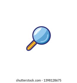 Isolated Magnifying Glass Icon, Emoji, Emoticon