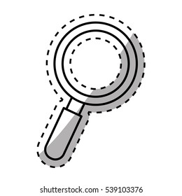 isolated magnifying glass icon vector illustration graphic design