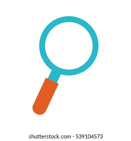 isolated magnifying glass icon vector illustration graphic design