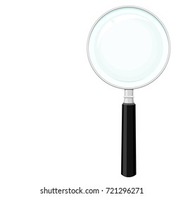 Isolated Magnifying glass on transparent background
