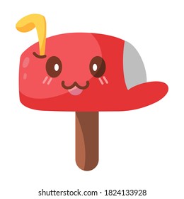 Isolated mailbox cartoon. Christmas icon - Vector illustration