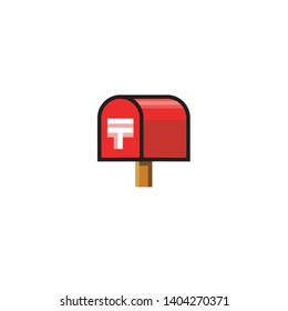 Isolated Mailbox Vector Icon, Emoji  Emoticon