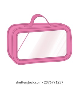 Isolated makeup bag colored fashion icon Vector illustration