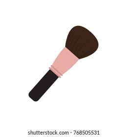 Isolated makeup brush on a white background, Vector illustration