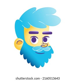 Isolated male urban character avatar Vector illustration