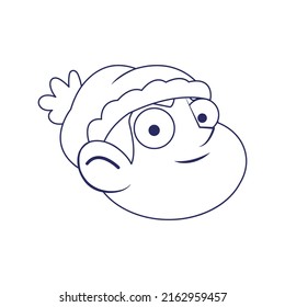 Isolated male urban character avatar Vector illustration