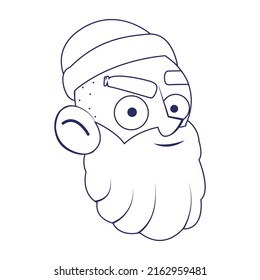 Isolated male urban character avatar Vector illustration