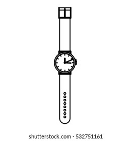 Isolated male watch design