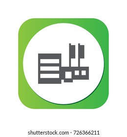 Isolated Mall Icon Symbol On Clean Background. Vector Shop Element In Trendy Style.