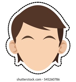 Isolated man avatar design