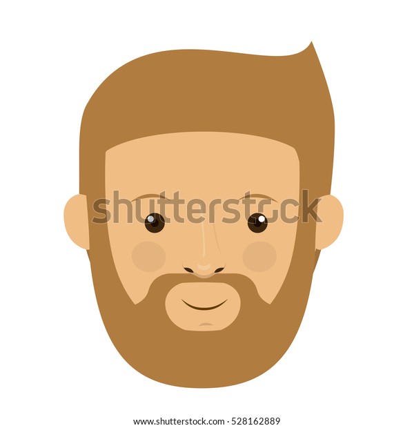 Isolated Man Beard Design Stock Vector (Royalty Free) 528162889