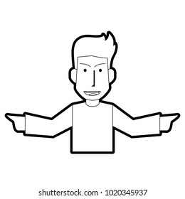Isolated man cartoon design