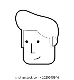 Isolated man cartoon design