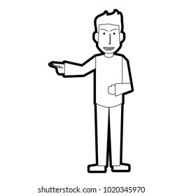Isolated man cartoon design