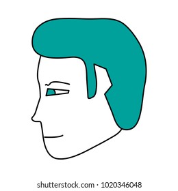 Isolated man cartoon design