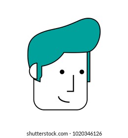 Isolated man cartoon design