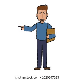 Isolated man cartoon design