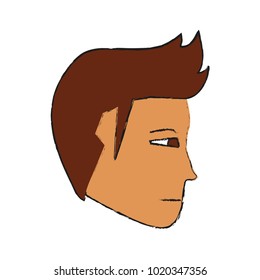 Isolated man cartoon design