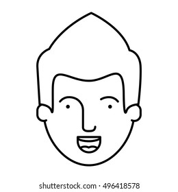 Isolated man cartoon design