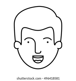 Isolated man cartoon design