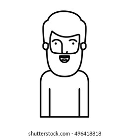 Isolated man cartoon design