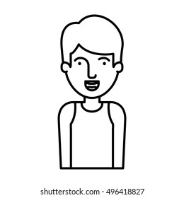 Isolated man cartoon design