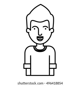Isolated man cartoon design
