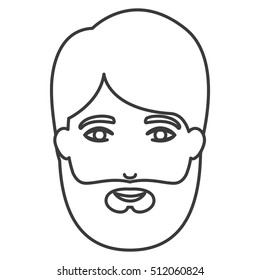 Isolated man cartoon design