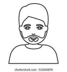 Isolated man cartoon design