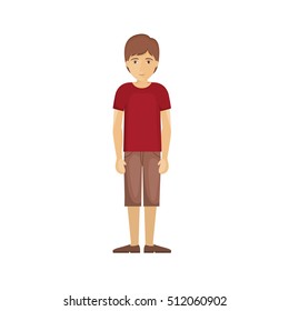 Isolated man cartoon design