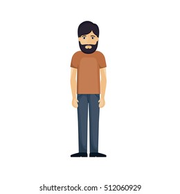 Isolated man cartoon design