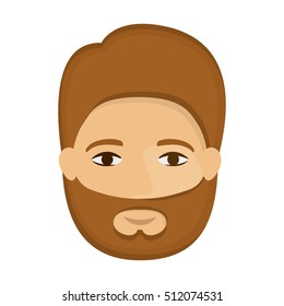 Isolated man cartoon design