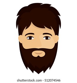 Isolated man cartoon design