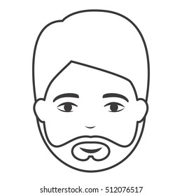 Isolated man cartoon design