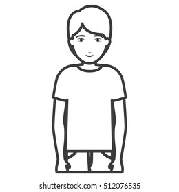Isolated man cartoon design