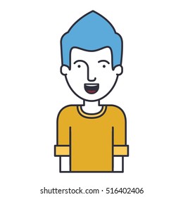 Isolated man cartoon design