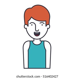 Isolated man cartoon design
