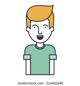 Isolated man cartoon design