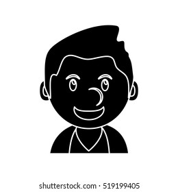Isolated man cartoon design