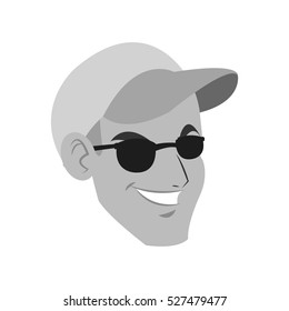 Isolated man cartoon design