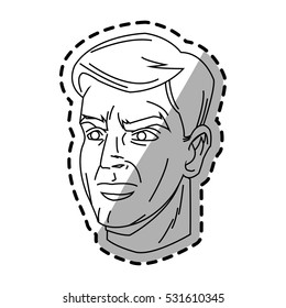 Isolated man cartoon design