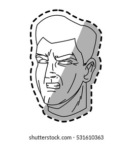 Isolated man cartoon design