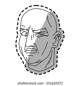Isolated man cartoon design