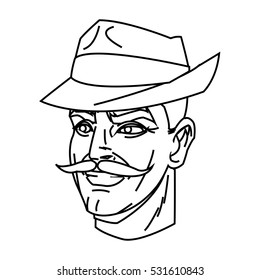 Isolated man cartoon design